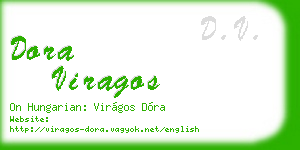 dora viragos business card